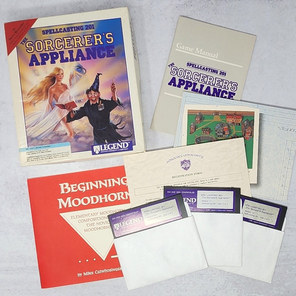 Spellcasting 201 The Sorcerer's Appliance PC Big Box‎ IBM Vintage